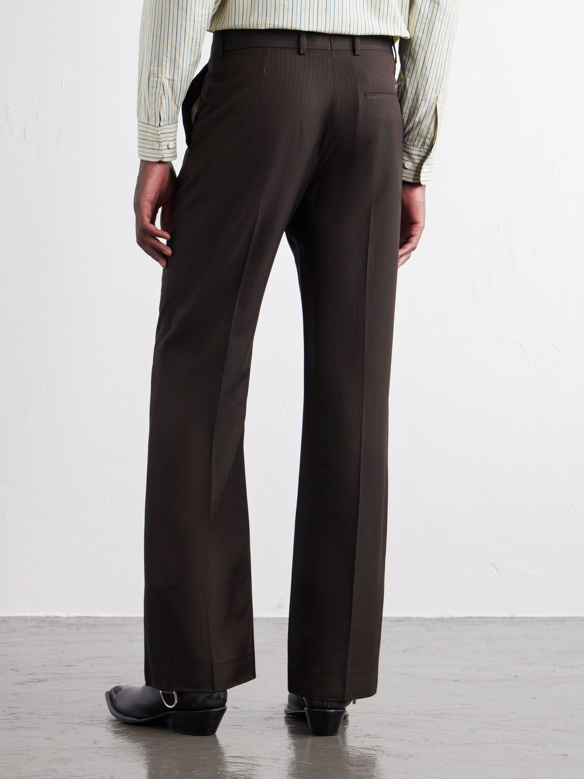 Acne Studios - Straight-Leg Herringbone Trousers - Brown