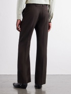 Acne Studios - Straight-Leg Herringbone Trousers - Brown