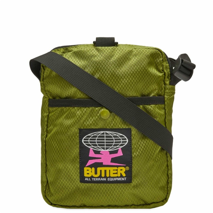 Photo: Butter Goods Men's Terrain Riptstop Side Bag in Green 