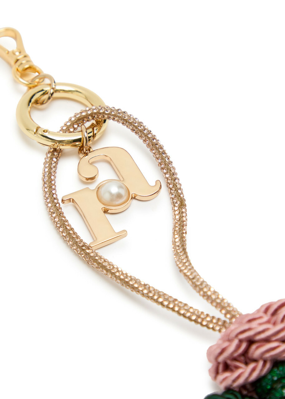 Rosantica Charm Rosa Rhinestone bag Charm - Pink - One Size