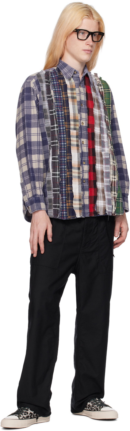Satin string fatigue trousers