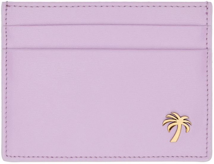 Photo: Palm Angels Purple Palm Beach Card Holder