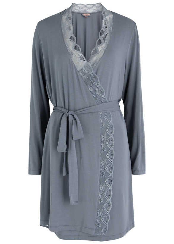 Photo: Eberjey Georgina Jersey Robe Grey