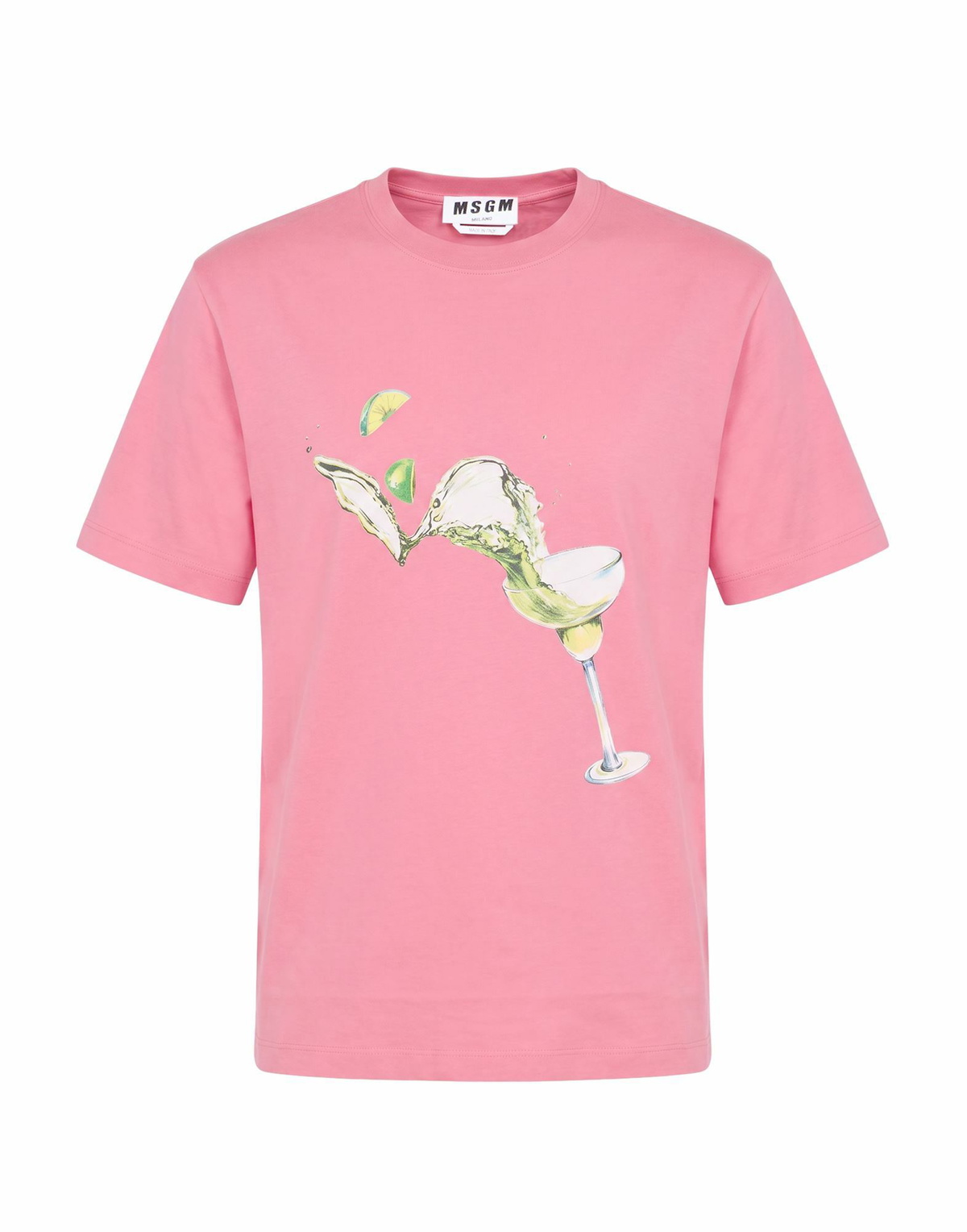 Msgm Mens T-shirt in Pink