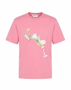 Msgm Mens T-shirt in Pink