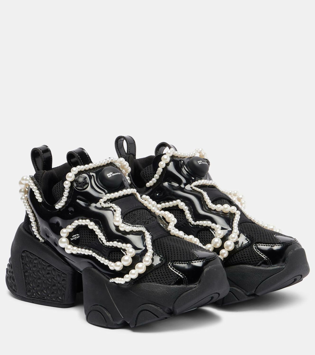 Noir Kei Ninomiya x Reebok embellished platform sneakers