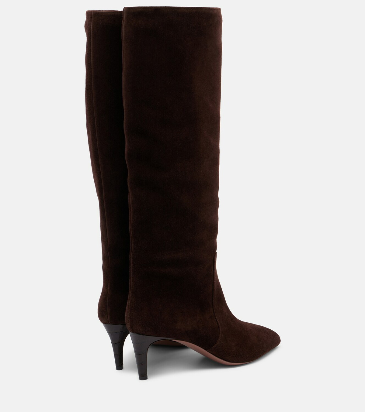 Paris Texas Stiletto suede knee-high boots