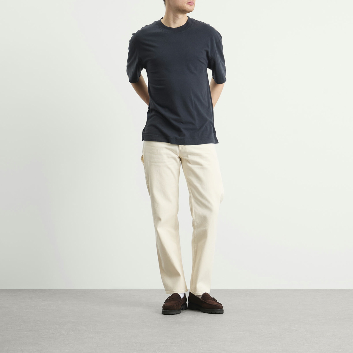MHL by Margaret Howell Men's Simple T-Shirt in Navy