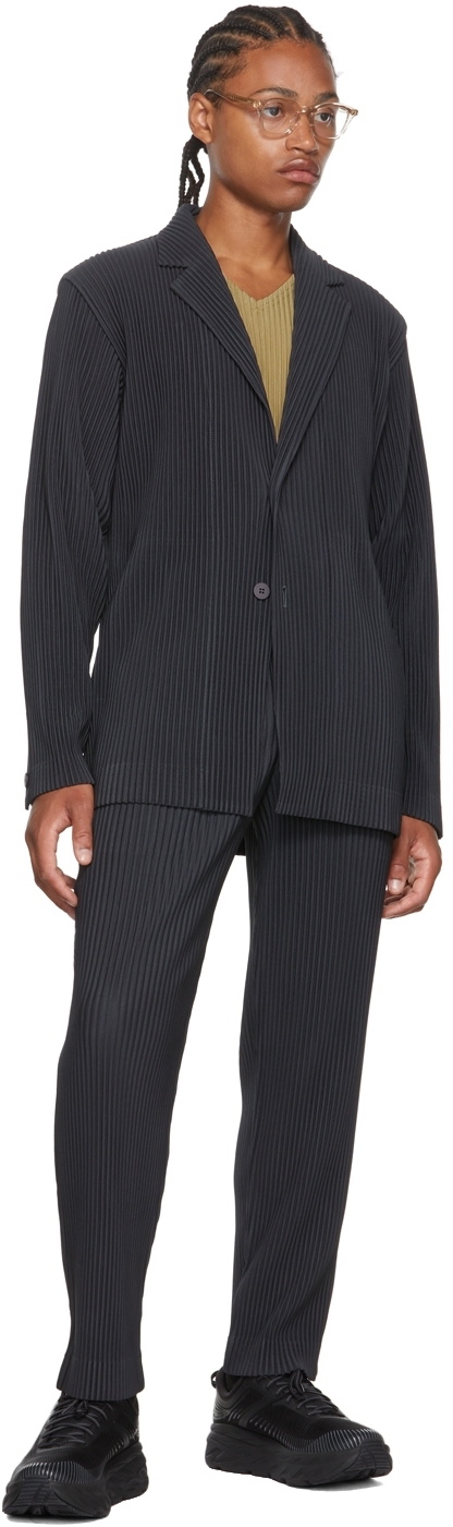 Homme Plissé Issey Miyake Gray Tailored Pleats 1 Blazer Homme