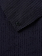 Stòffa - Wool-Seersucker Jacket - Blue