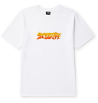 Stüssy - Logo-Print Cotton-Jersey T-Shirt - White