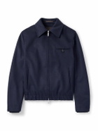 Incotex - Virgin Wool-Blend Bomber Jacket - Blue