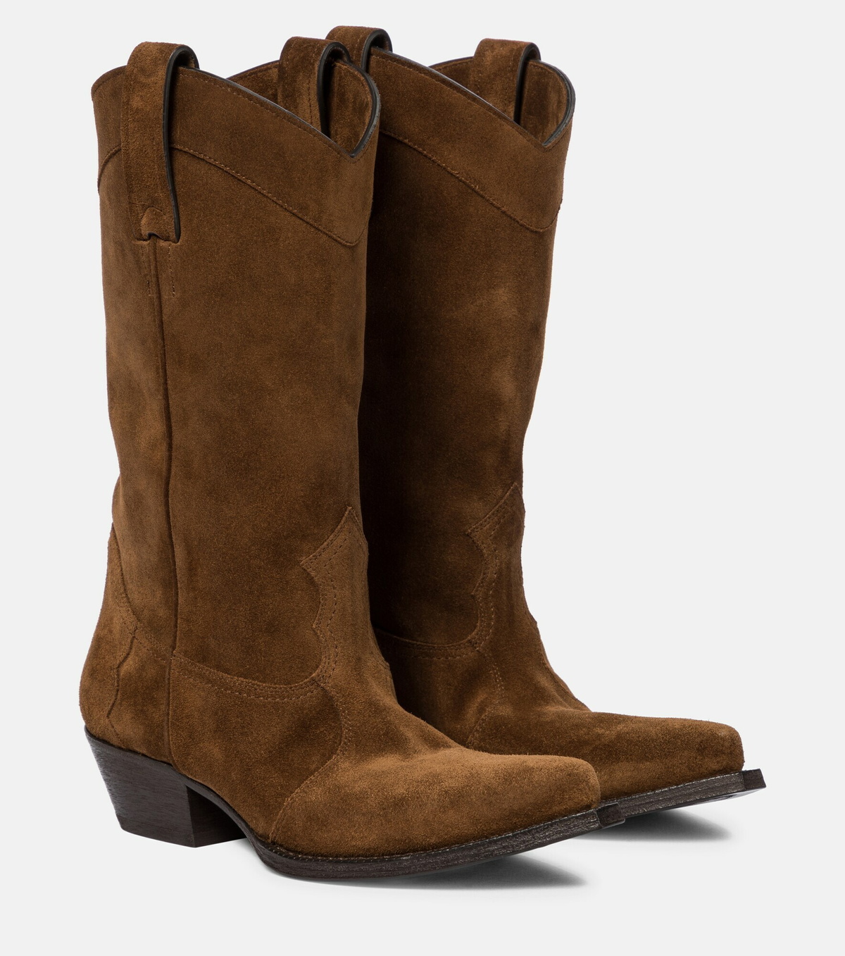Saint Laurent - Lukas Western 40 suede boots