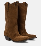 Saint Laurent - Lukas Western 40 suede boots