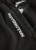 Rivington Roi Rebis Enemy Printed Cotton Sweatpants Black
