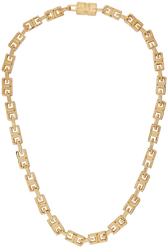 Photo: Givenchy Gold G Cube Necklace