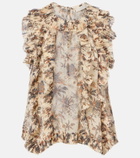 Ulla Johnson Sabra printed silk-blend chiffon top