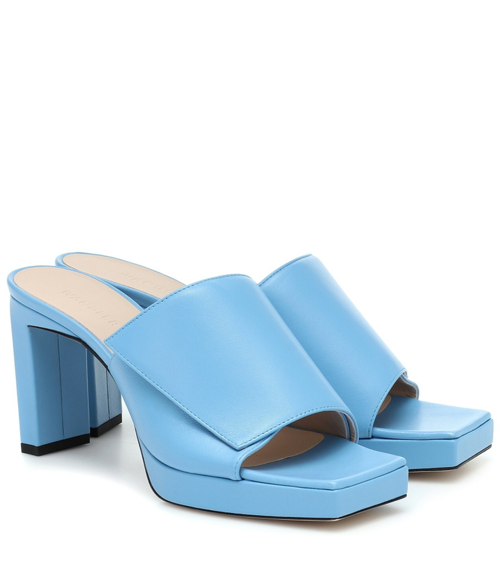 Photo: Wandler - Isa leather plateau sandals