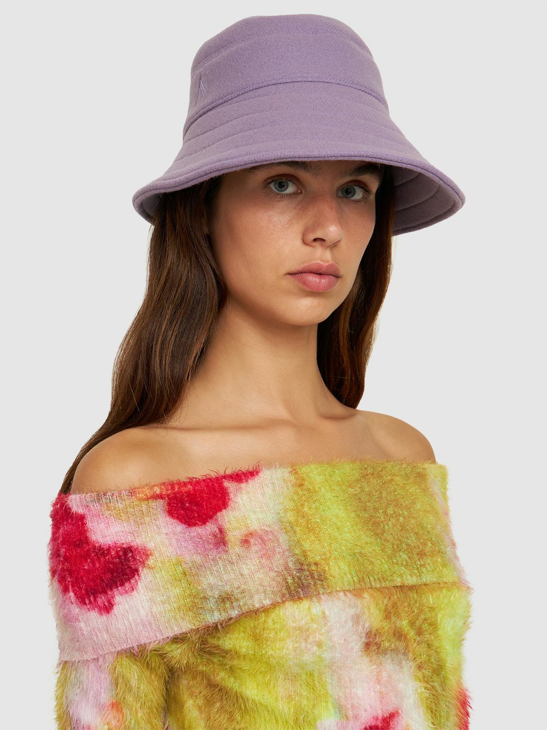 THE ATTICO Wool Blend Felt Bucket Hat The Attico