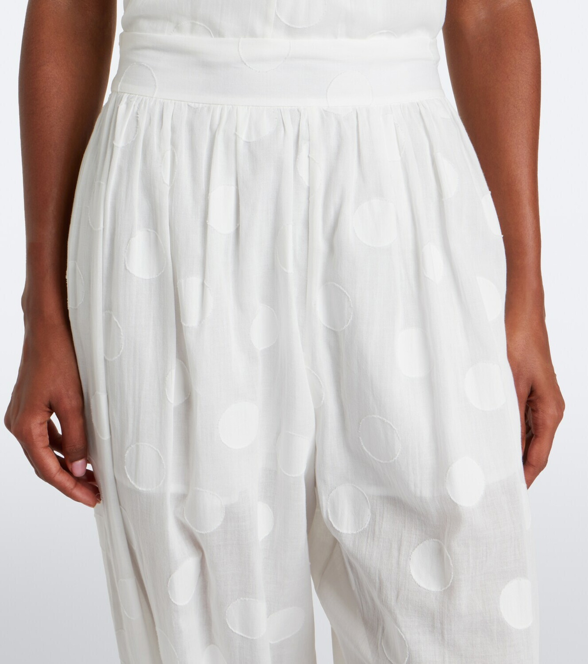 Zimmermann Solstice polka-dot cotton balloon pants