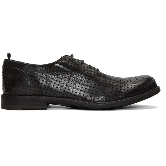 Photo: Officine Creative Black Perforated Ideal 23 Derbys