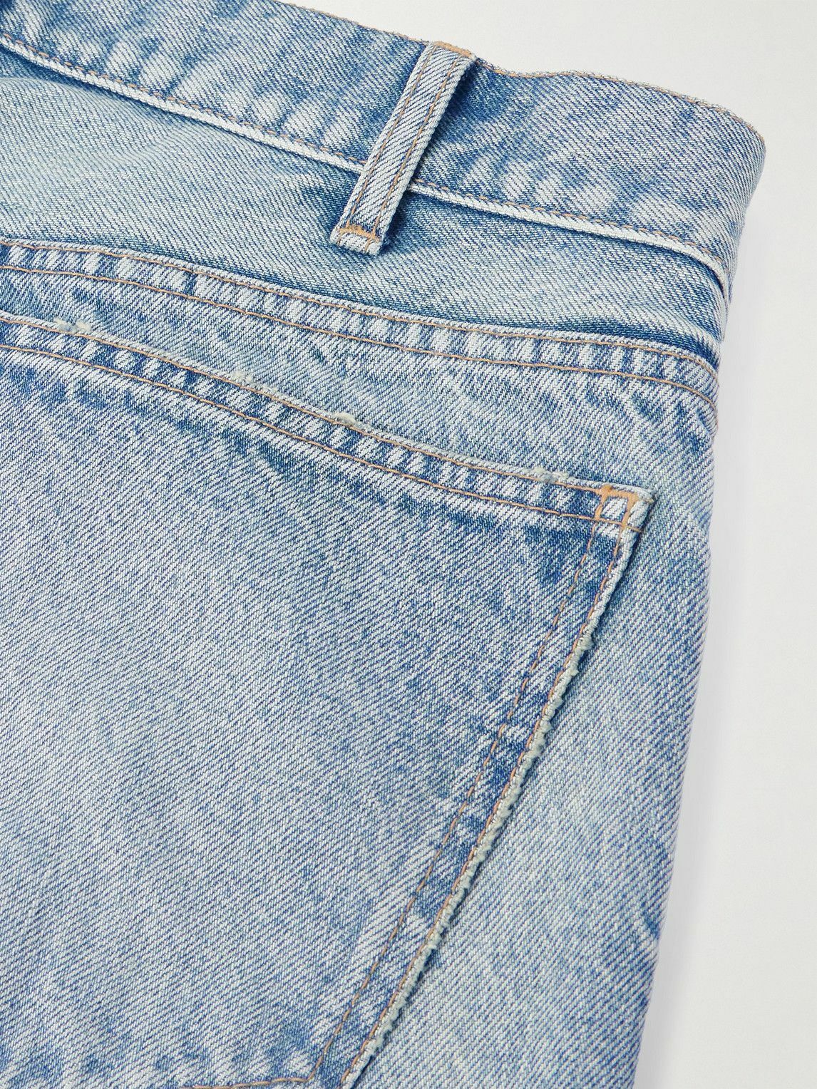 CELINE - Kurt Straight-Leg Distressed Jeans - Blue