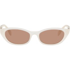 Fendi White Baguette Sunglasses