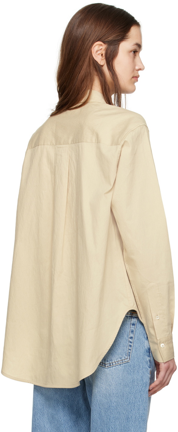 toteme  シャツ　ベージュ TOTEME Beige Straight T-Shirt Toteme