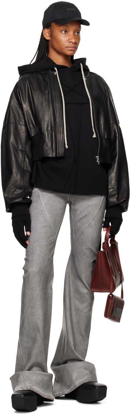 Rick Owens DRKSHDW Black Crater Hoodie
