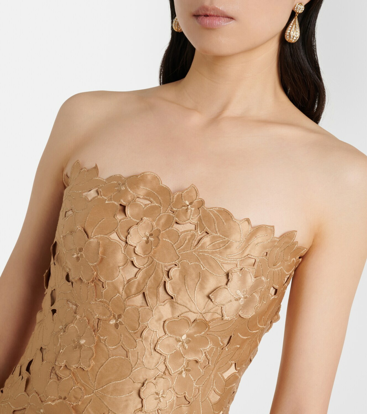 Costarellos Vella floral lace cocktail dress