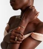 Yvonne Léon Marlin 9kt gold chain bracelet with diamonds