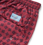 Rubinacci - Mid-Length Printed Swim Shorts - Men - Red