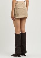 Alexanderwang.t Cargo Shell Mini Skirt Beige