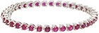 Numbering Purple & Silver #3910 N-dia Tennis Bracelet