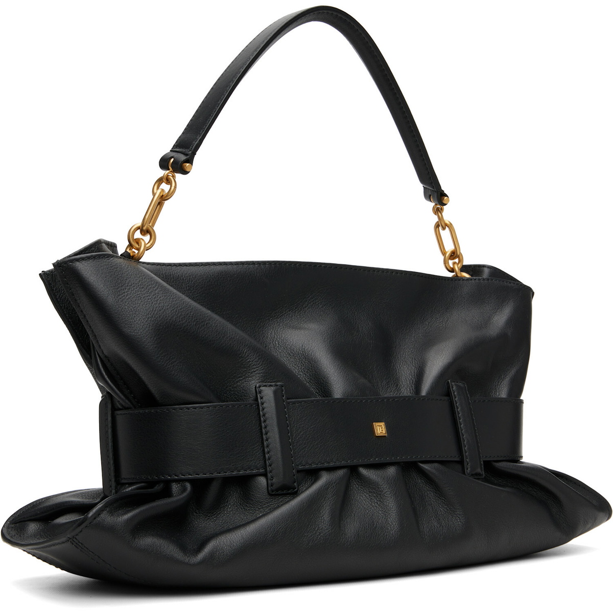 BALMAIN Black Medium Anthem Bag