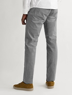 James Perse - Birdseye Stretch-Cotton Twill Trousers - Gray