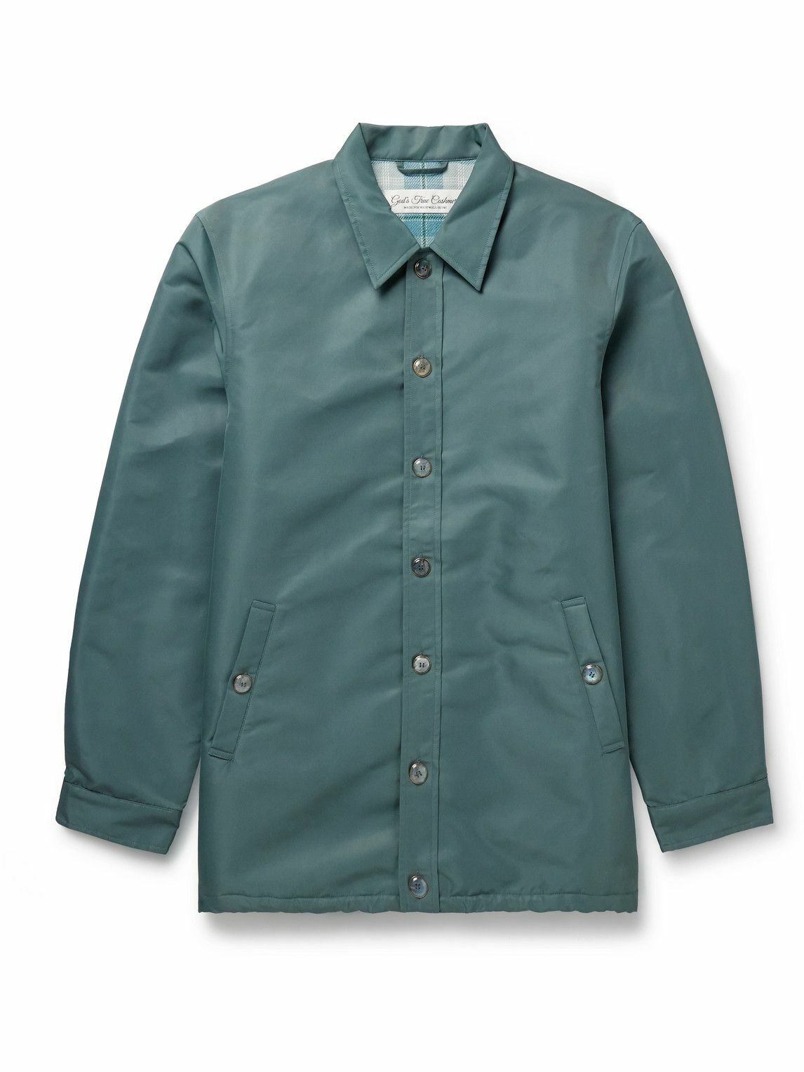 God's True Cashmere - Parachute Recycled-Shell Jacket - Blue