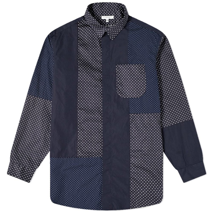 Photo: Engineered Garments Polka Dot Patchwork Shirt