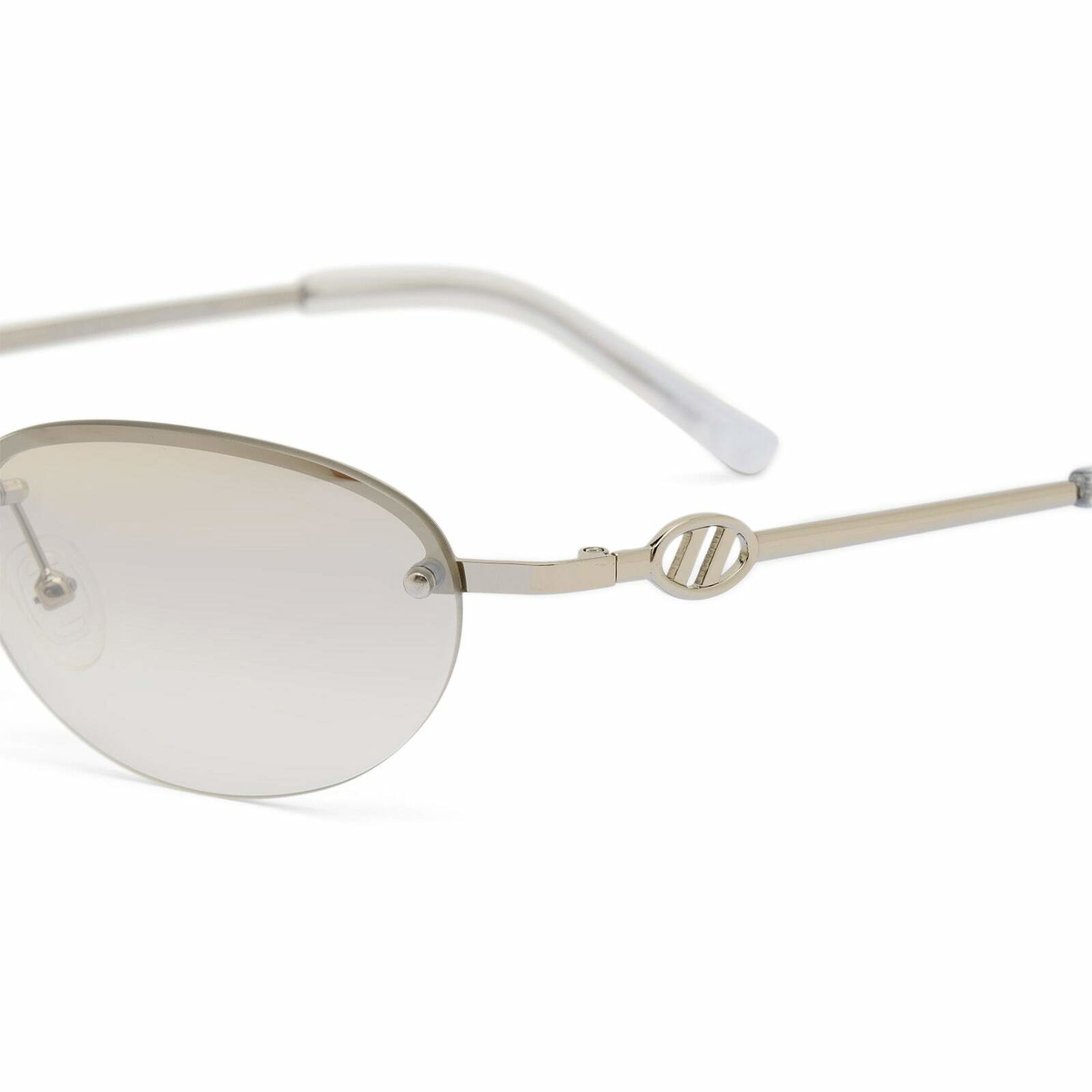 Le Specs Slinky Sunglasses in Silver 