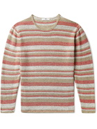 Inis Meáin - Striped Linen Sweater - Red