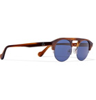 Moncler - Round-Frame Tortoiseshell Acetate Sunglasses - Men - Brown