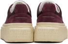 MM6 Maison Margiela Burgundy Platform Sneakers