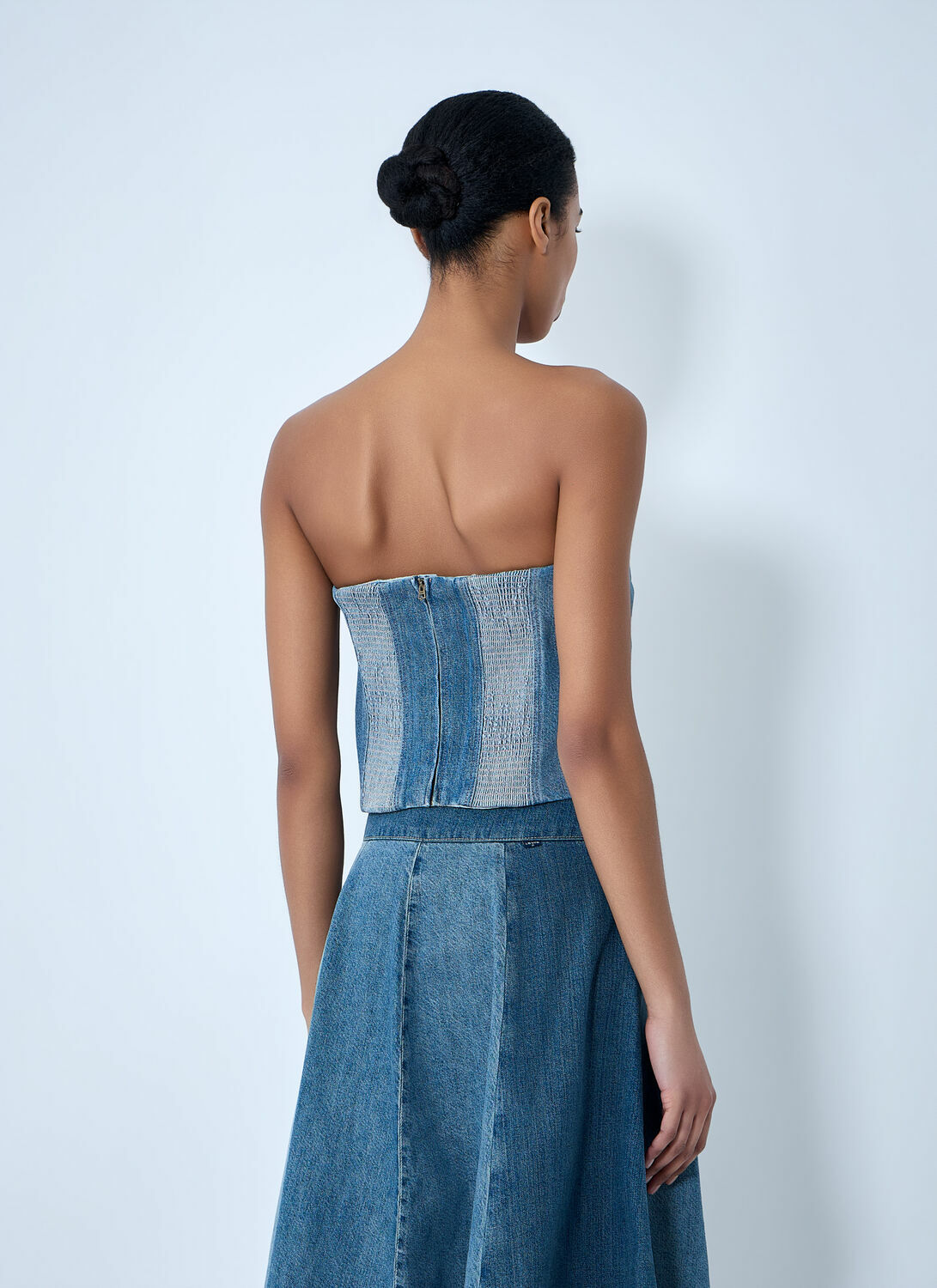 Levi's Structured Denim Bustier Top