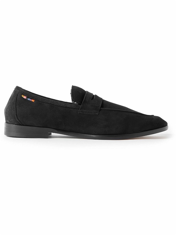 Photo: Paul Smith - Livino Shearling-Lined Suede Loafers - Black