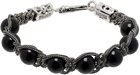 Emanuele Bicocchi Black Shamballa Bead Bracelet