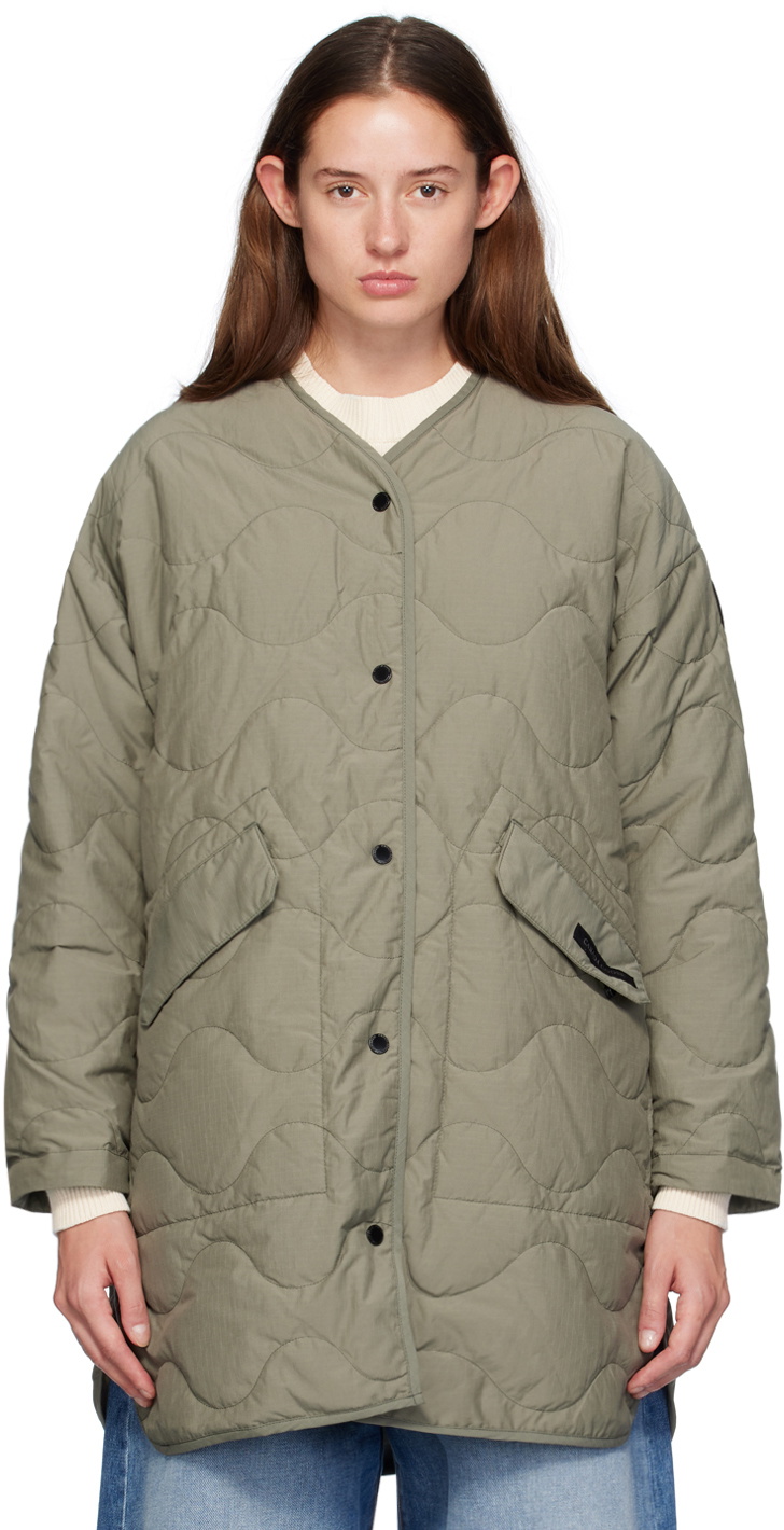 Canada Goose Green 'Black Label' Elgin Liner Reversible Down Coat