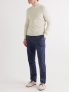 Brunello Cucinelli - Slim-Fit Ribbed Cotton Sweater - Neutrals