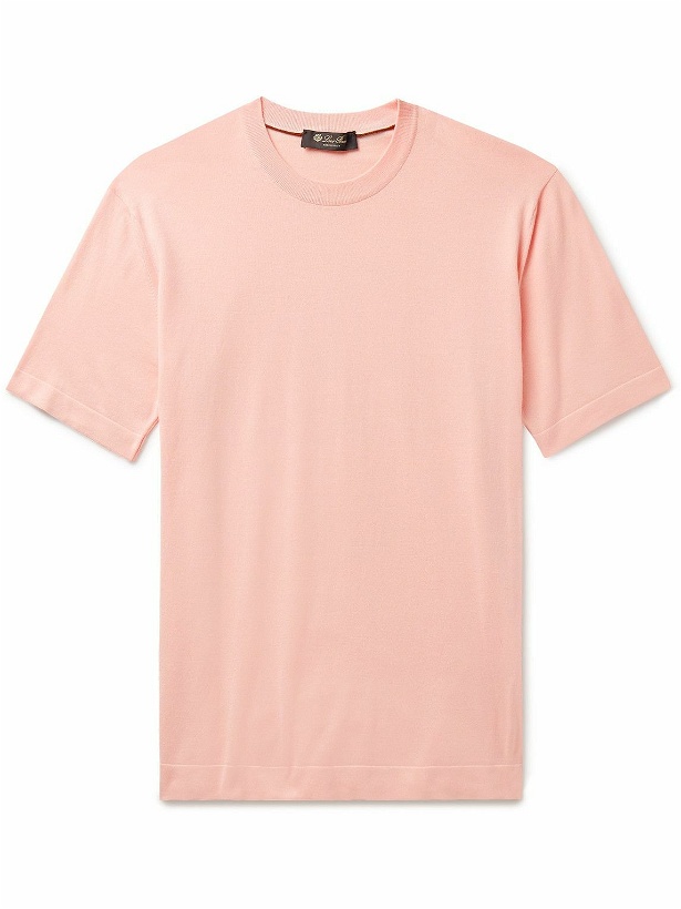 Photo: Loro Piana - Cotton T-Shirt - Orange