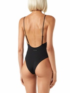 MC2 Saint Barth Woman One Piece Swimsuit With Zebra Rhinestones