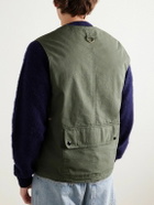Drake's - Cotton-Ripstop Gilet - Green